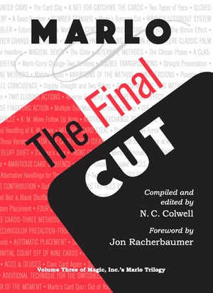 Marlo The Final Cut - Third Volume of the Marlo Card Series - Book