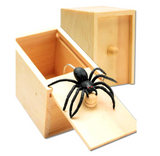 Spider Surprise Box in Wood - Joke