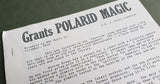 Grants POLARID Magic (Polaroid) by U. F. Grant - Book