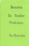 Bernstein on Number Predictions by Bruce Bernstein - Book