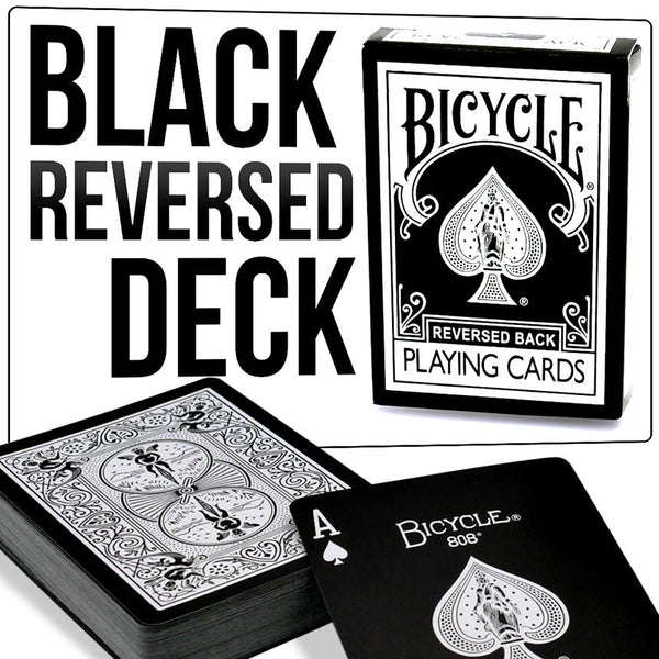 Bicycle Reversed Back Playing Cards (Black) - Deck – Magic Inc.