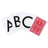 ALPHABET DECK - BICYCLE RED