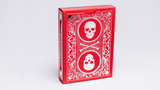 Superior Skull & Bones V2 (Red/Silver) Playing Cards - Deck