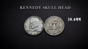 SKULL HEAD COINS by Men Zi Magic (Morgan, Kennedy, Peace) - Accessory