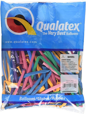 260Q - Qualatex Sculpture Balloons (vibrant assmt. 100-count) - Balloons