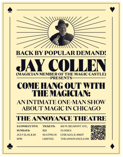Jay Collen - Come Hang Out With The Magician - SHOW