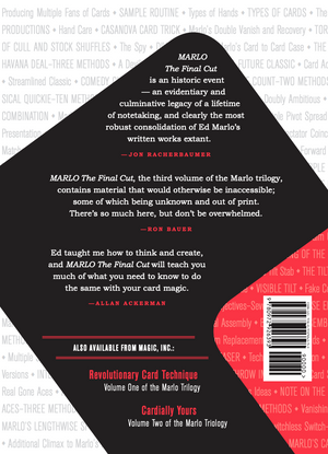 Marlo The Final Cut - Third Volume of the Marlo Card Series - Book
