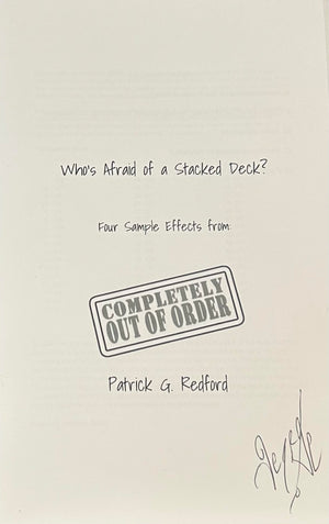 Who's Afraid of a Stacked Deck? by Patrick Redford - Book