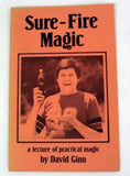 Sure-Fire Magic a lecture by David Ginn-Book