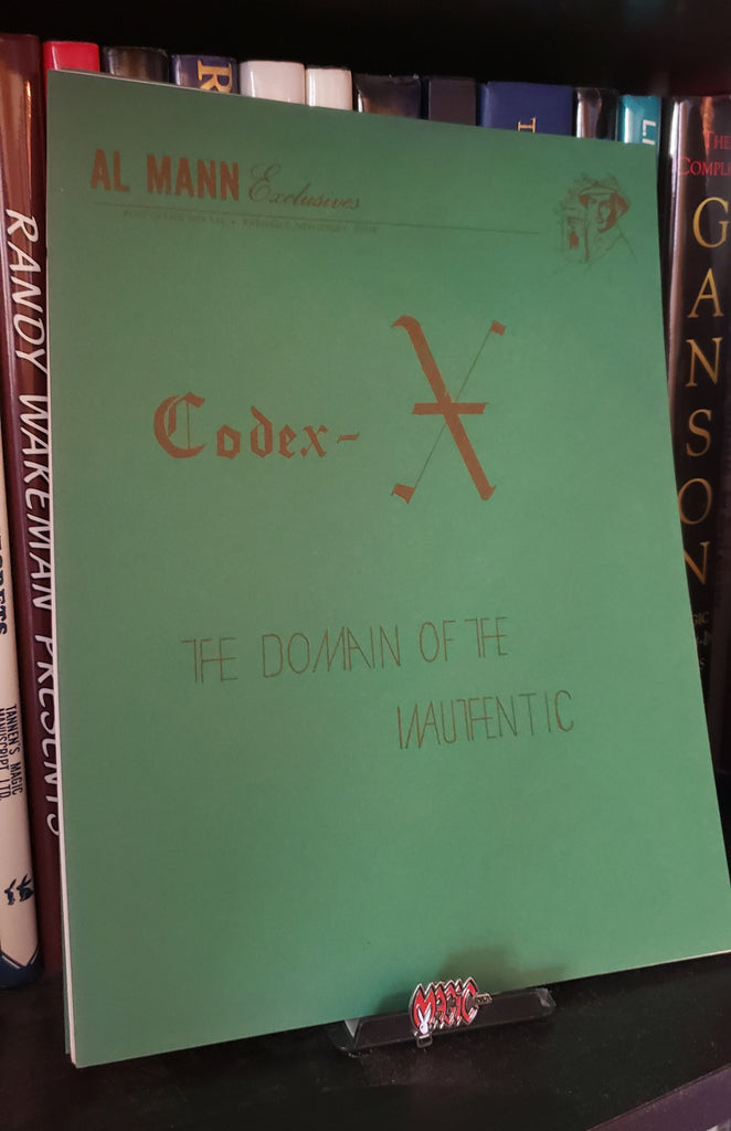 Codex Novel Codex-X by Al Mann - Book – Magic Inc.
