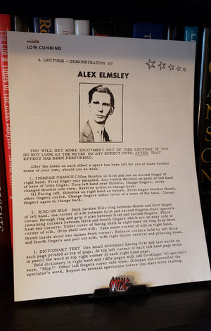 Low Cunning by Alex Elmsley Lecture Notes -Book