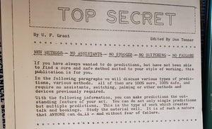 Top Secret by U. F. Grant - Book