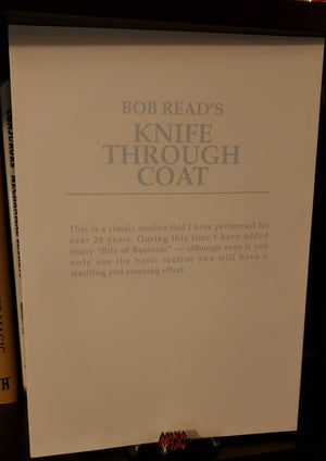 Knife Through Coat by Bob Read - Book