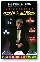 3 Card Monte Card Trick Skinner (Blue)