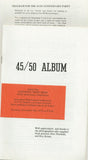 45/50 Anniversary Party Ticket, Program and Album Bundle