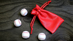 Set of 4 Leather Balls for Cups and Balls by Leo Smetsers - Supply