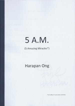 5 A.M. (5 Amazing Miracles*) by Harapan Ong (Signed) - Book