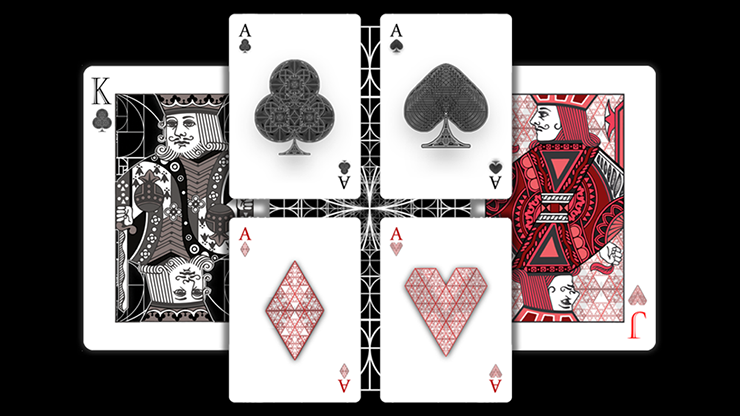 Fibs Playing Cards (White) by LV Cardistry