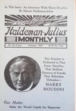 Haldeman Julius Monthly  Houdini Interview - Book