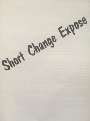 Short Change Expose by Ralph Mayer - Book