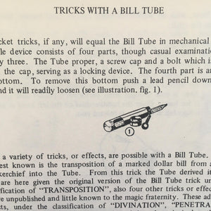 Tricks with a Bill Tube - Book