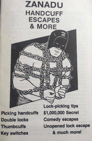 Zanadu Handcuff Escapes & More - Book