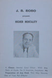 Higher Mentality by J. B. Bobo - Book