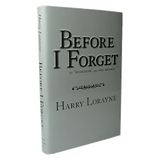 Before I Forget by Harry Lorayne - Book