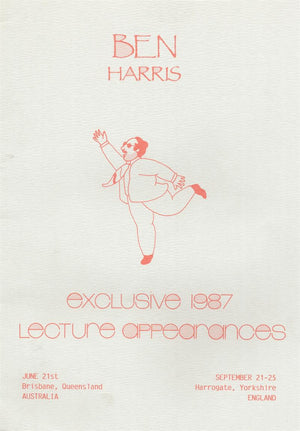 Exclusive 1987 Lecture Appearances by Ben Harris - Book