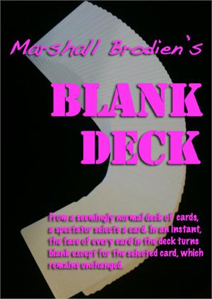 Marshall Brodien's Blank Deck
