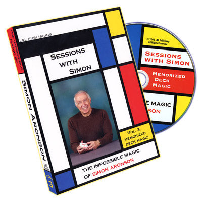 Sessions With Simon: The Impossible Magic Of Simon Aronson - Volume 3 (Memorized Deck) - DVD