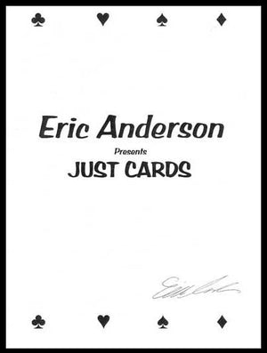Eric Anderson Presents Just Cards  - Book