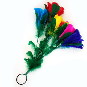 Feather 5 Flower Bouquet (15") - Accessory