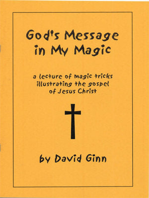 God's Message in my Magic by David Ginn - Book