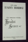 50th Anniversary Memorial Houdini Seance Program