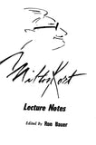 Milt Kort Lecture Notes ( Milton Kort ) - Book
