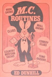 M.C. Routines by Ed Dunhill - Book