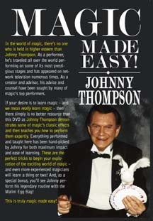 Magic Made Easy! by Johnny Thompson - DVD