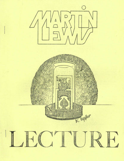 Martin Lewis Lecture Notes - Book