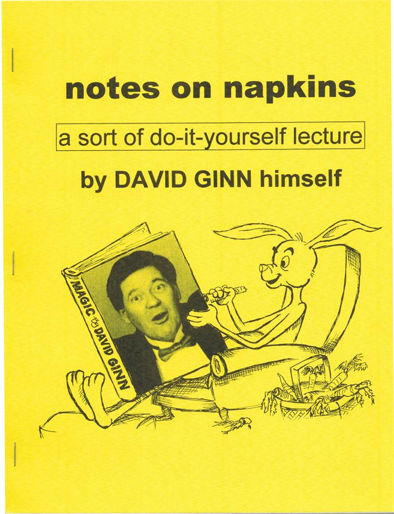 Notes on Napkins Lecture Notes by David Ginn - Book