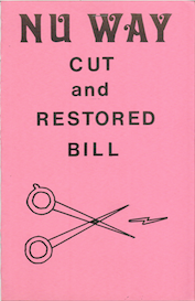 Nu Way Cut and Restored Bill - Book