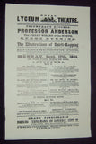 Professor Anderson - Royal Lyceum Theatre Poster