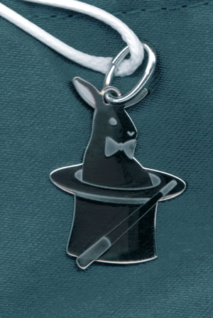 Sterling Silver - Rabbit in a Hat Pendant (925)