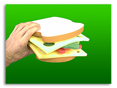 Sponge Club Sandwich (Xtr Cheese)