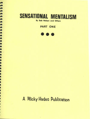 Sensational Mentalism by Bob Nelson - Book