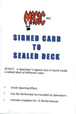 Signed Card to Sealed Deck by Edd Fairman