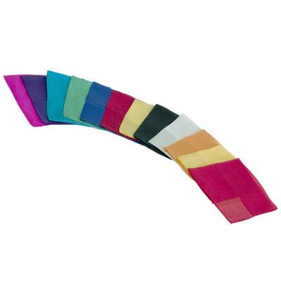 Silk Handkerchiefs (Square Cut) - Assorted Colors and Sizes