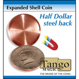 Expanded Shell Coin - Half Dollar (Steel Back) by Tango Magic - Trick (D0007)