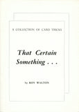 That Certain Something by Roy Walton - Book