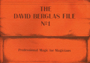 The David Berglas File No. 1 Lecture Notes - Book